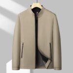 Giacca da uomo primavera e autunno 2025 nuova giacca da uomo con colletto verticale casual da uomo giacca da papà di mezza età per uomo - immagine 8